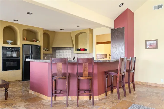 a view of dining room kitchen and kitchen
