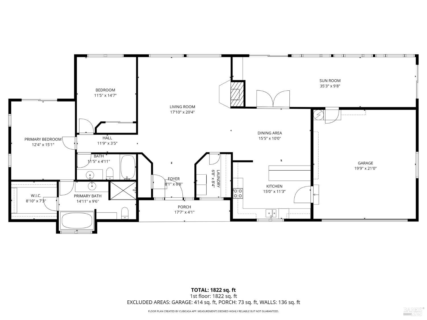 17312 Greenridge Road Hidden Valley Lake, CA 95467 - Photo 34 of 34 Approximate floor plan.