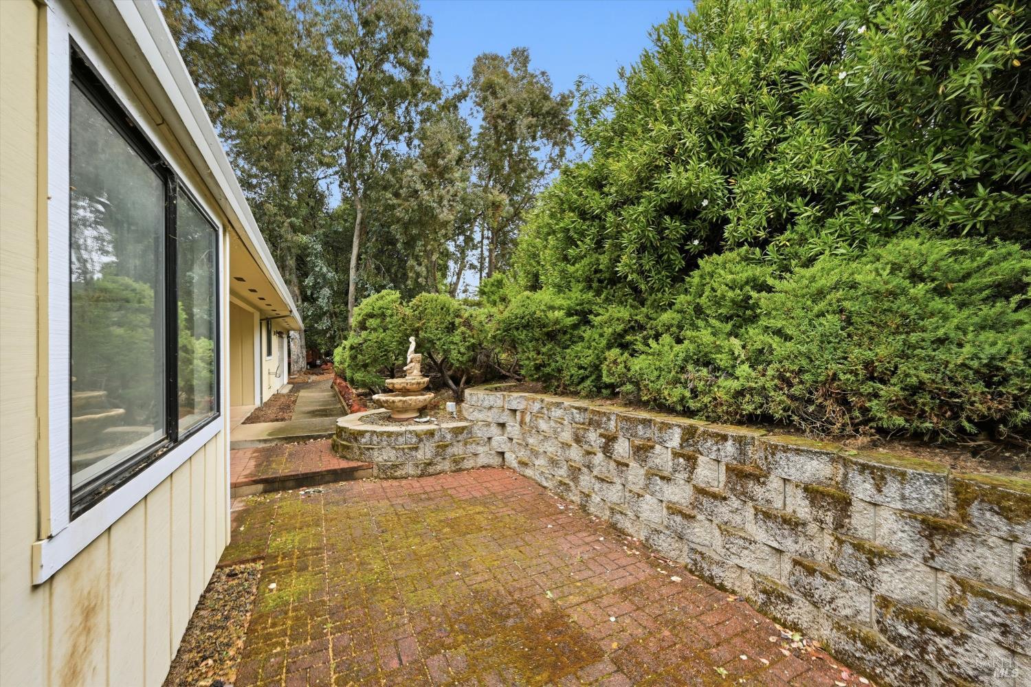 17312 Greenridge Road Hidden Valley Lake, CA 95467 - Photo 32 of 34 Front porch and courtyard.