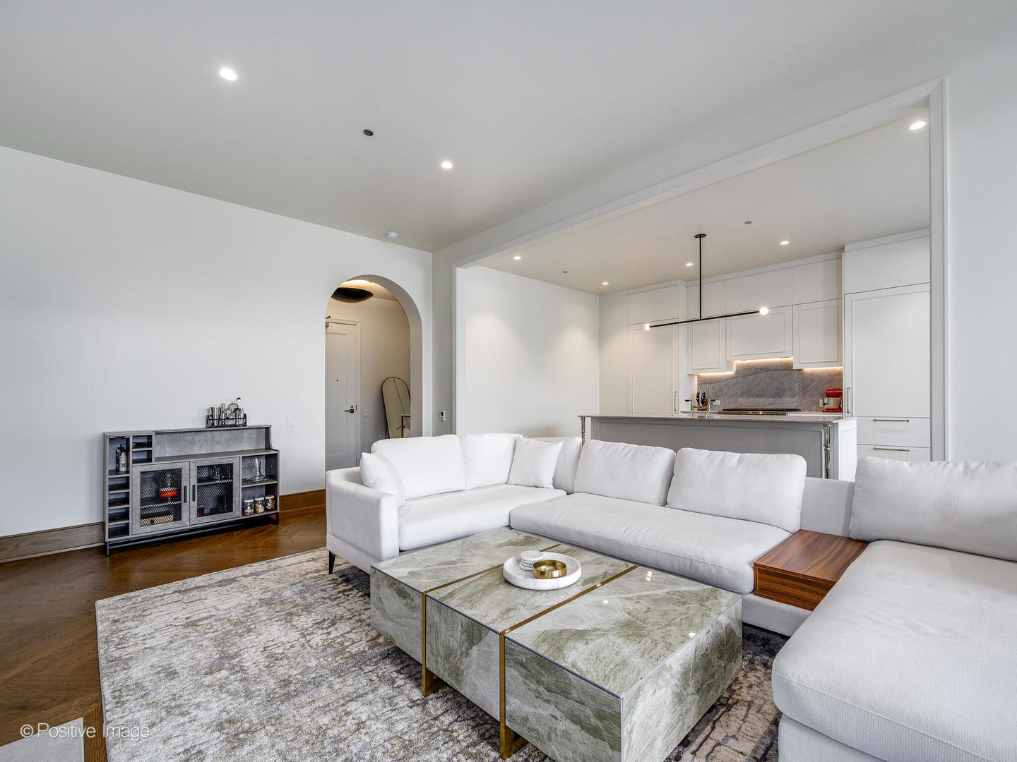 21 North May Street, Unit 505 Chicago, IL 60607 - Photo 8 of 27 a living room with furniture and a rug