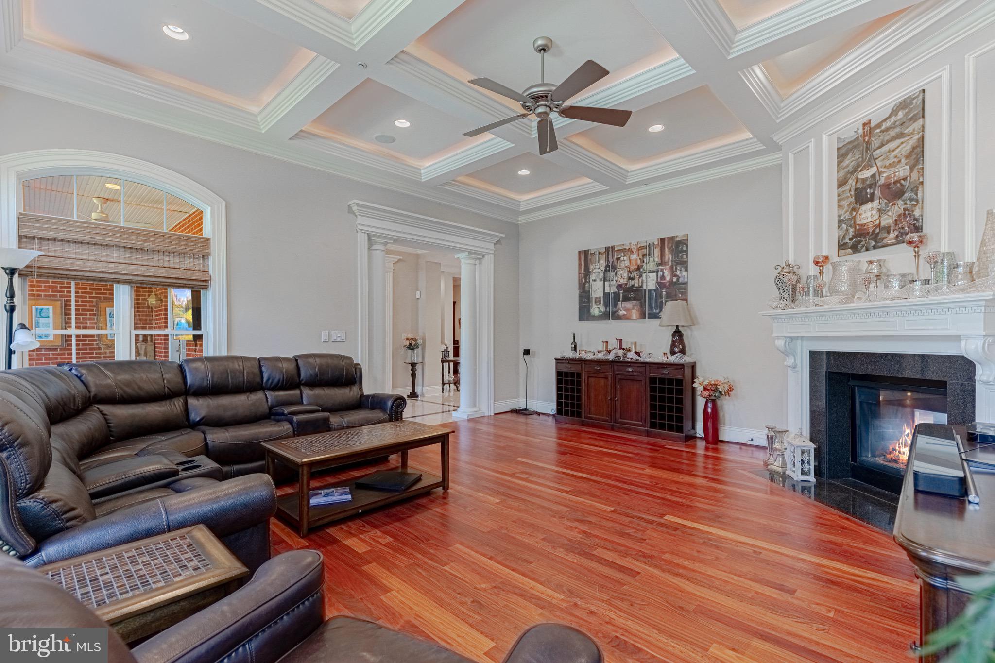 10100 Gary Road Potomac, MD 20854 - Photo 11 of 71 Beautiful family room w 2 sided fireplace.