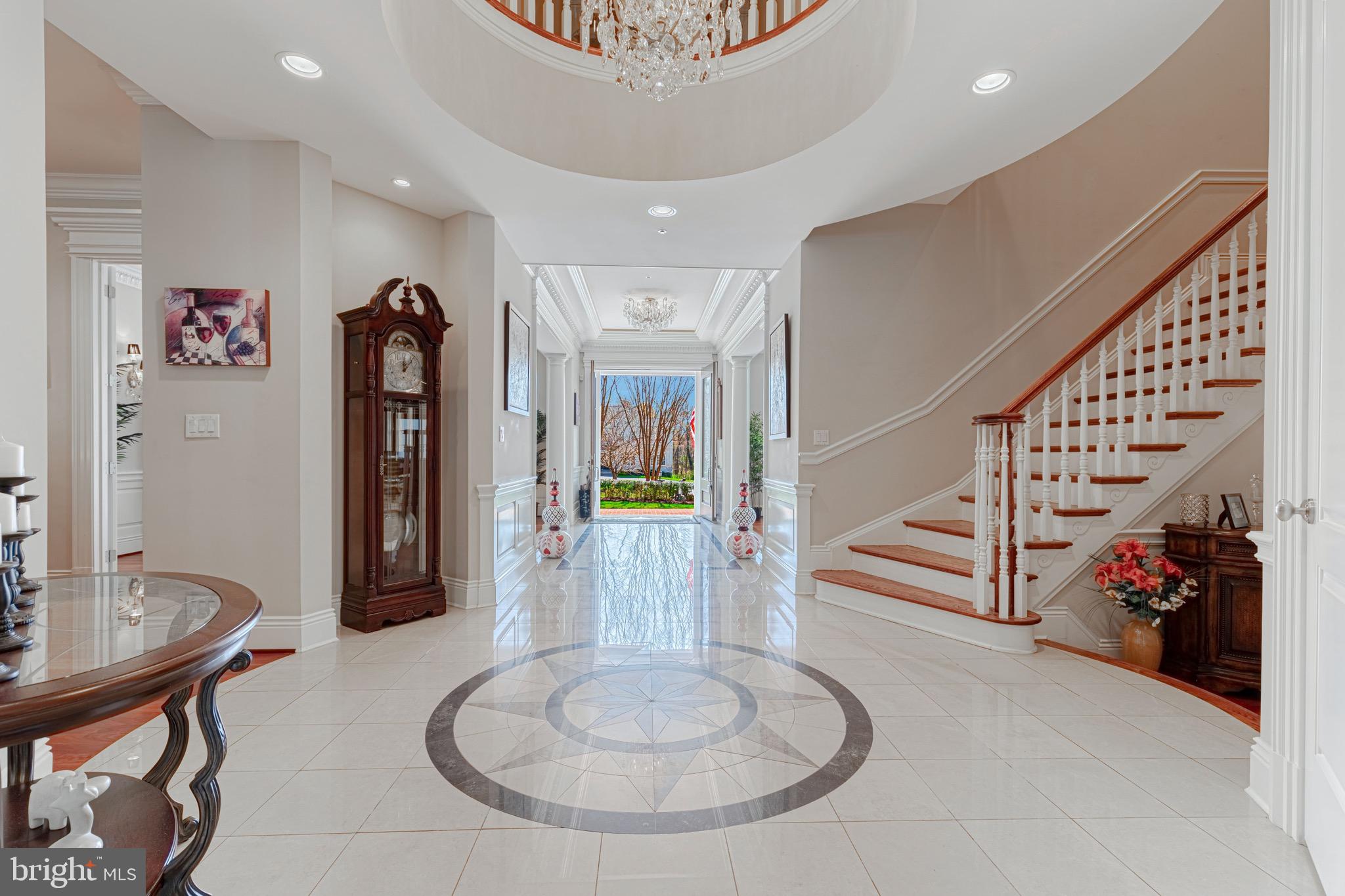 10100 Gary Road Potomac, MD 20854 - Photo 3 of 71 View to the front yard from the elegant foyer.