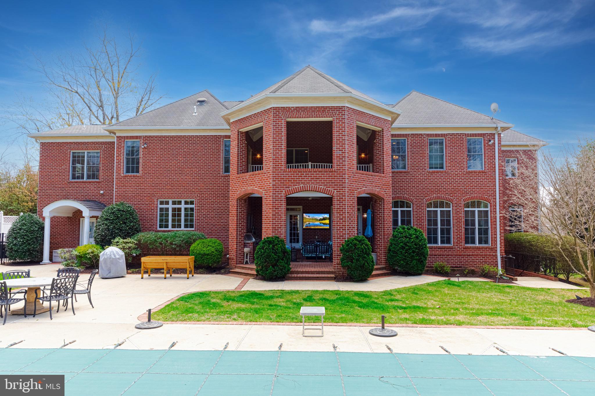 10100 Gary Road Potomac, MD 20854 - Photo 61 of 71 View of rear elevation from pool.