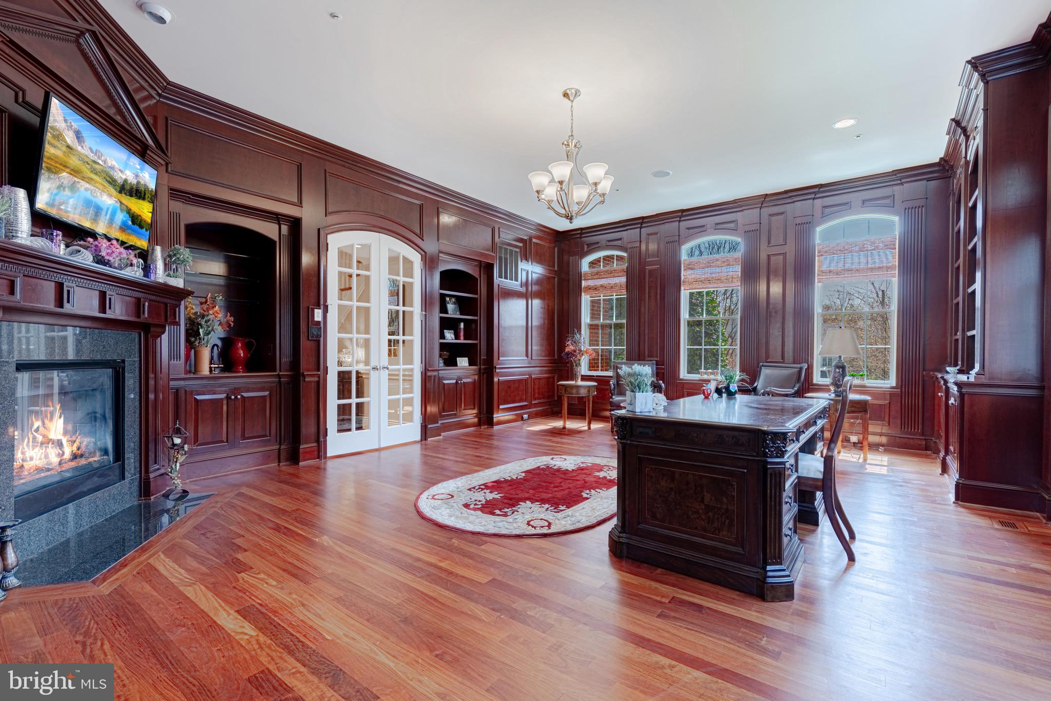 10100 Gary Road Potomac, MD 20854 - Photo 8 of 71 Gorgeous wood-paneled office.