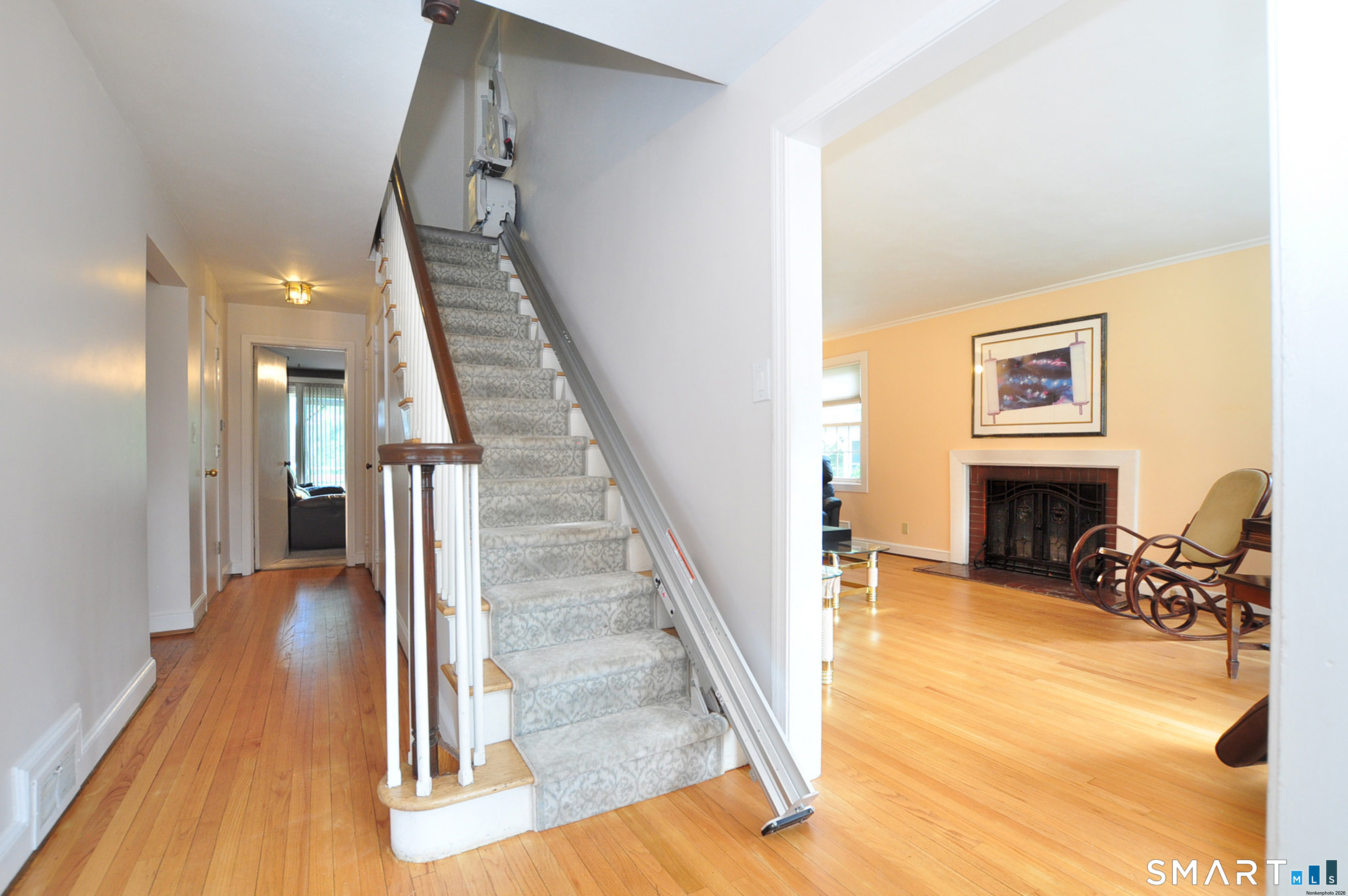 16 Miamis Road West Hartford, CT 06117 - Photo 5 of 39 Stairs leading to 4 spacious bedrooms and 2 full bathrooms with a bonus office nook.
