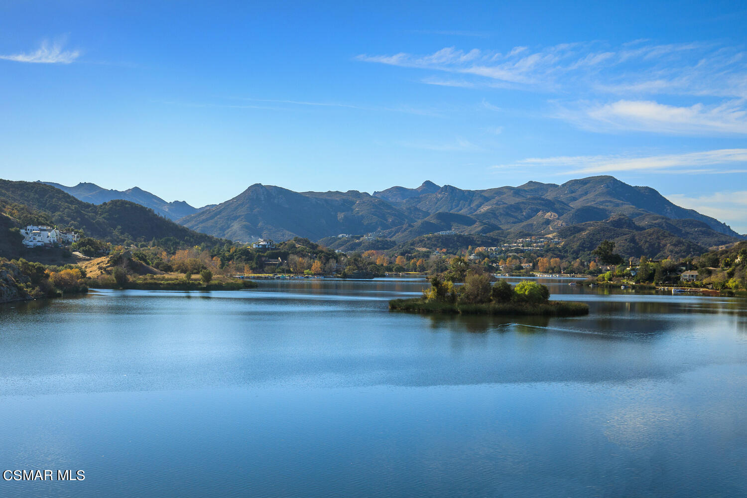 2224 Thorsby Road Lake Sherwood, CA 91361 - Photo 43 of 45 a view of a town with mountains in the background