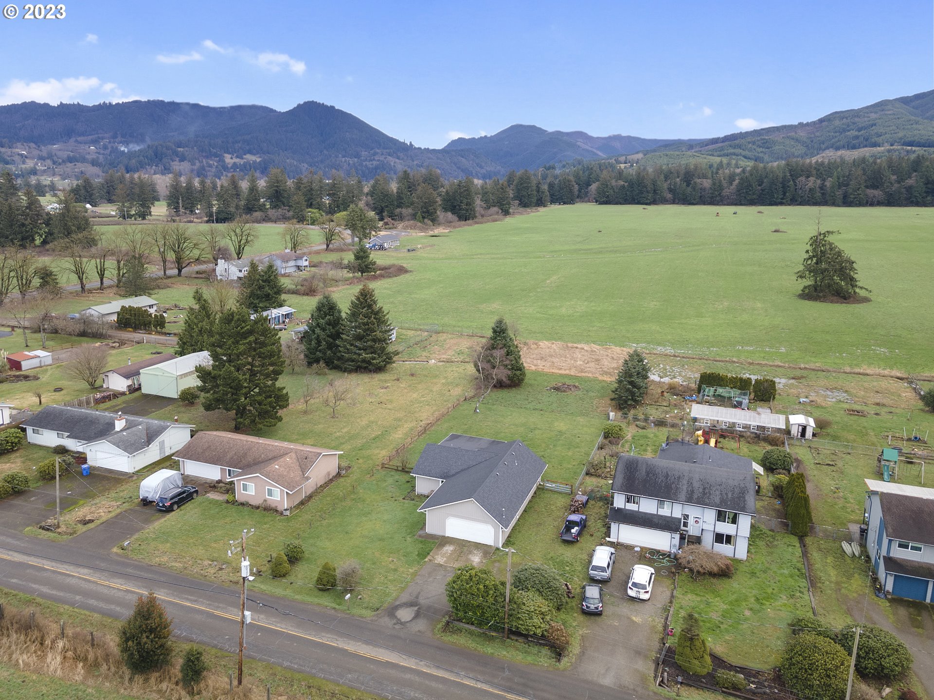 4175 Brickyard Road Tillamook, OR 97141 - Photo 18 of 20 an aerial view of a house with garden view