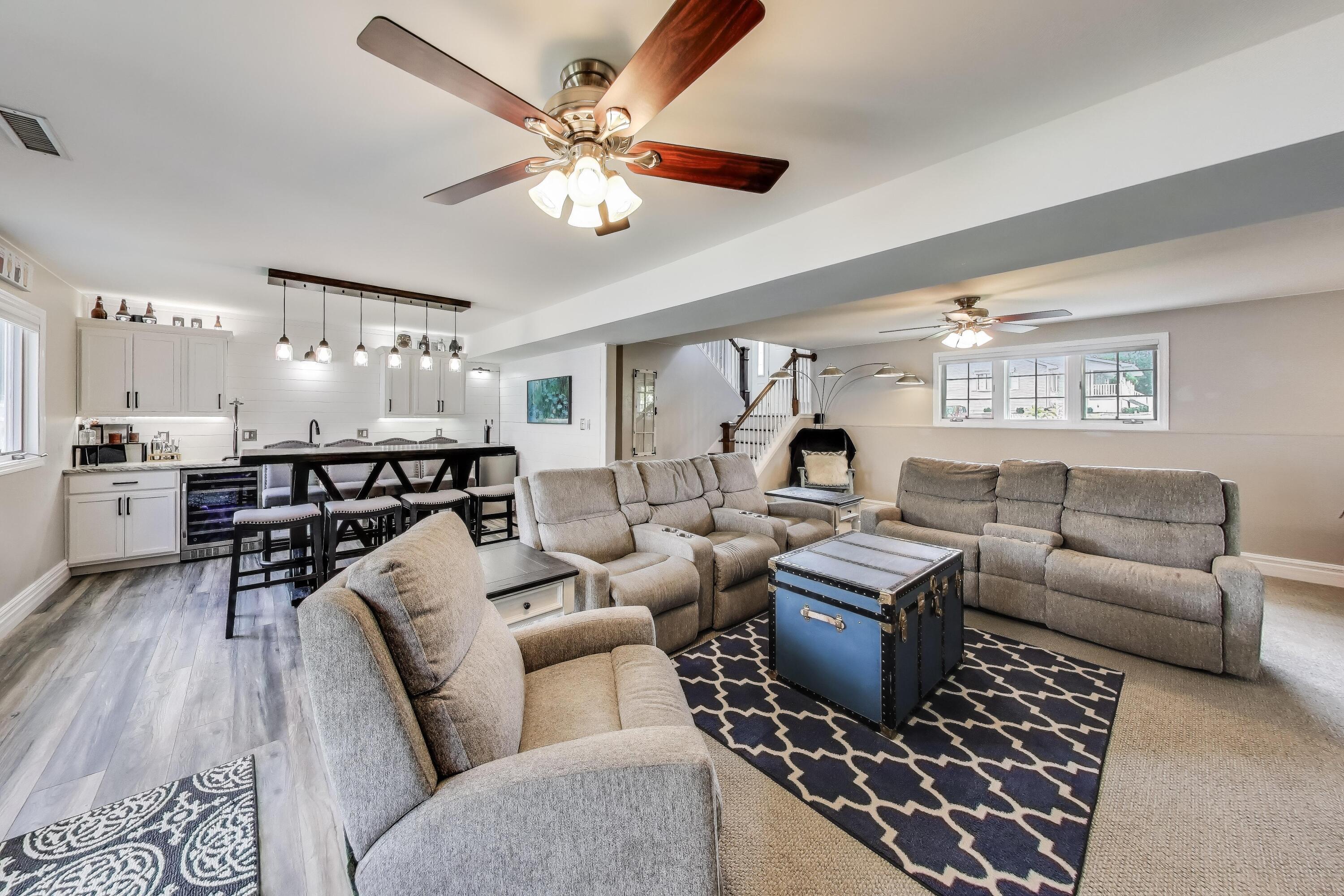 2903 Morningside Drive Crown Point, IN 46307 - Photo 22 of 39 a living room with furniture kitchen view and a chandelier
