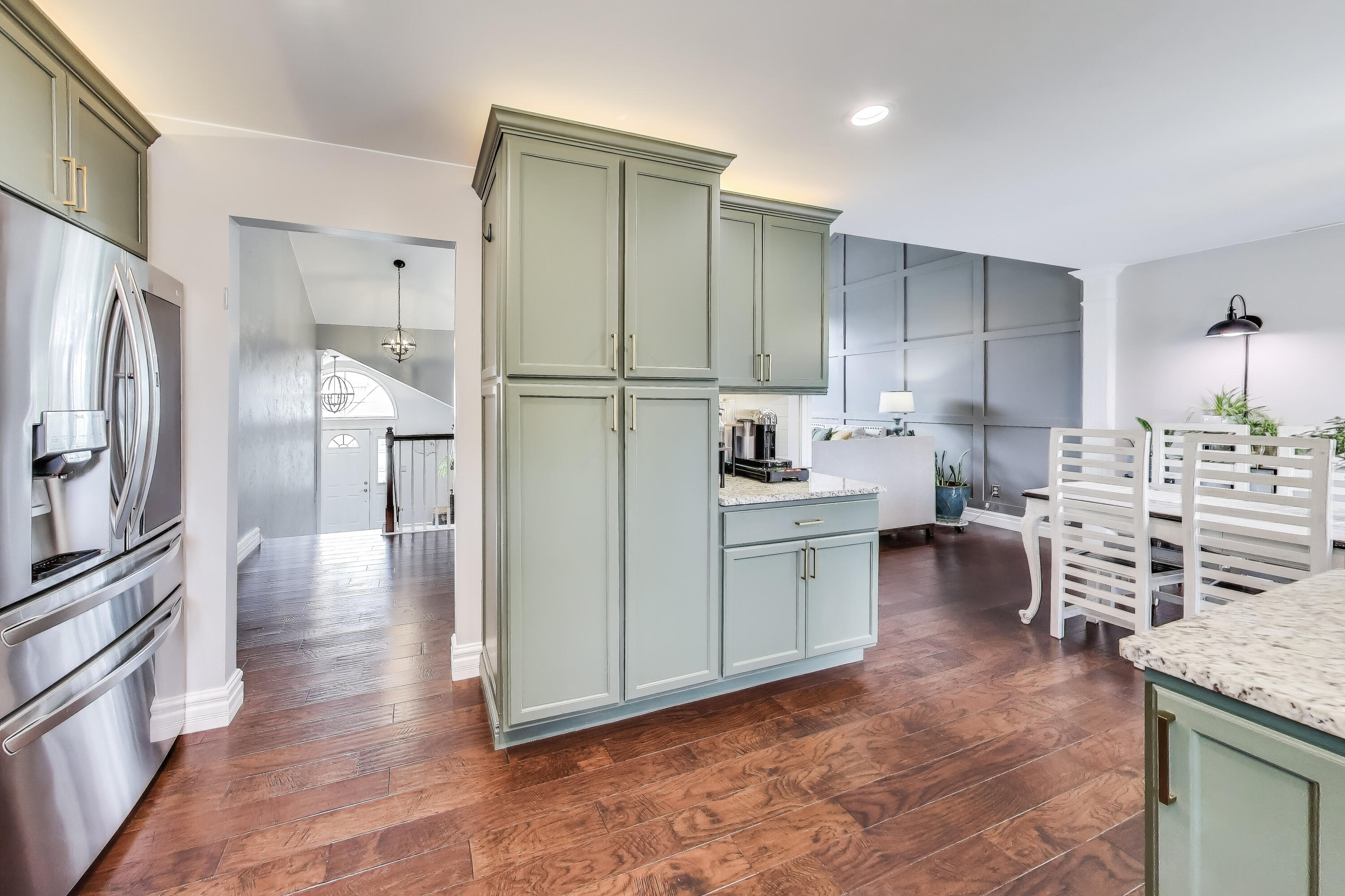 2903 Morningside Drive Crown Point, IN 46307 - Photo 10 of 39 a kitchen with stainless steel appliances kitchen island granite countertop a refrigerator and a stove