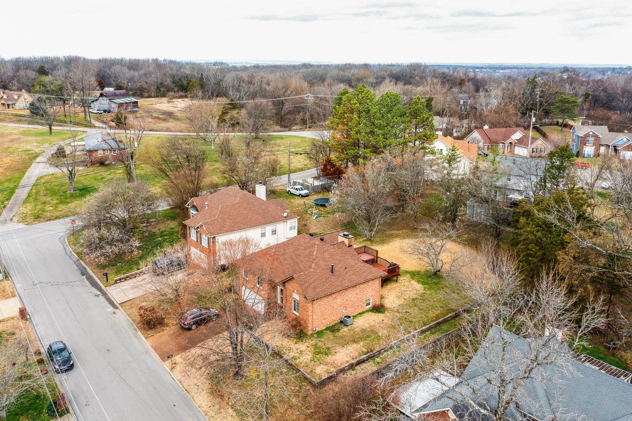 4105 New Hope Meadow Road Hermitage, TN 37076 - Photo 33 of 45 an aerial view of residential houses with outdoor space