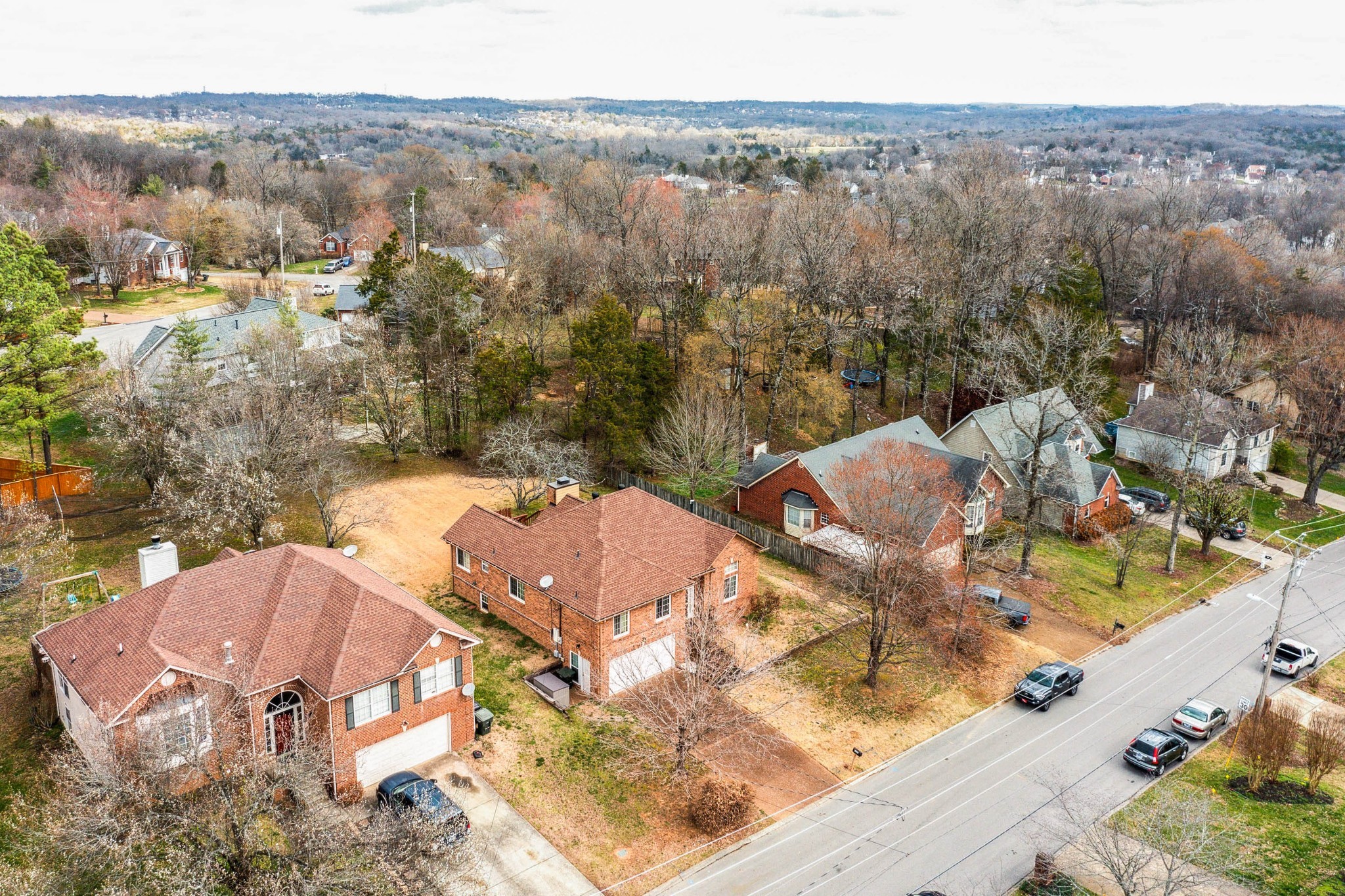 4105 New Hope Meadow Road Hermitage, TN 37076 - Photo 36 of 45 an aerial view of residential houses with outdoor space