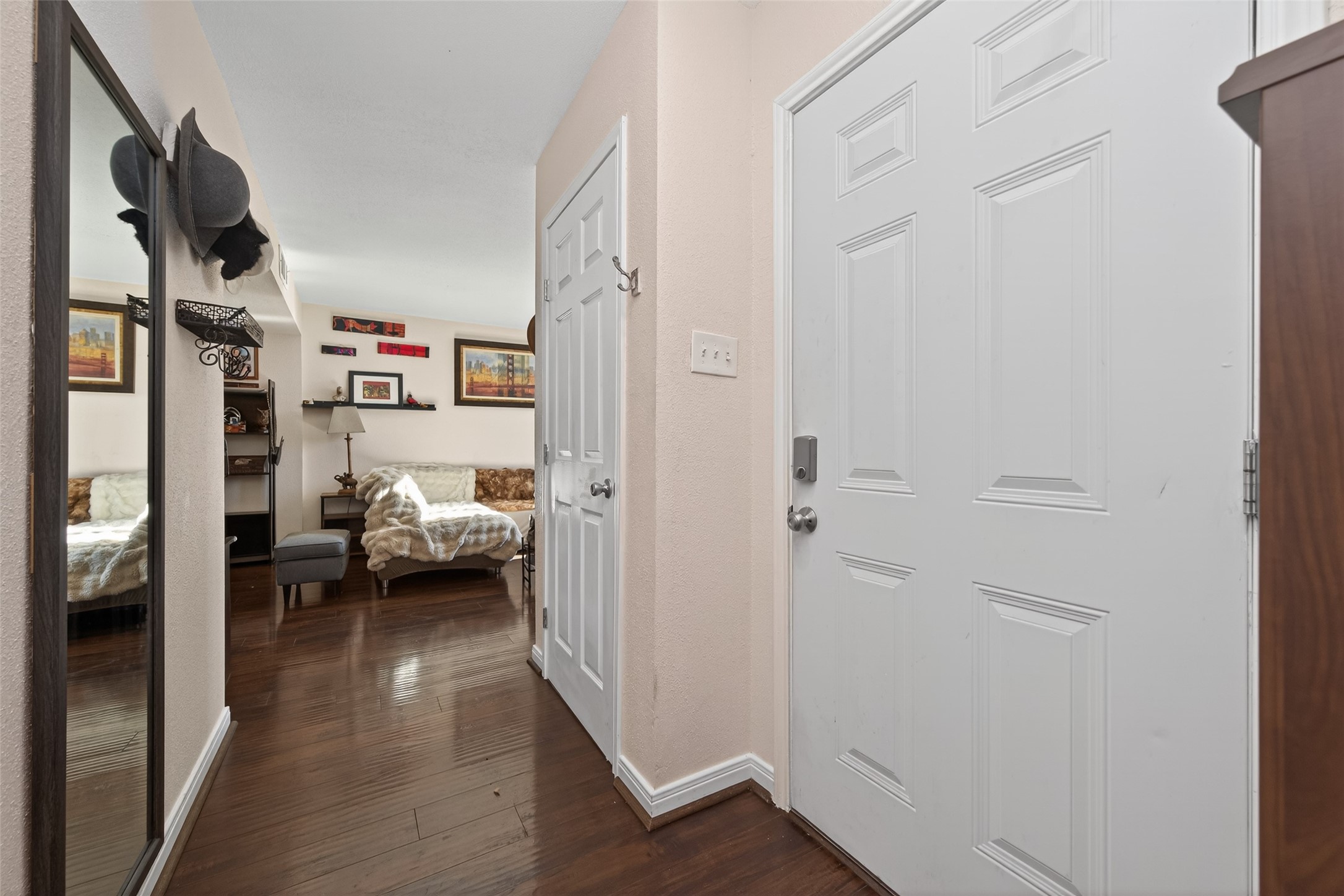 16120 Stuebner Airline Road, Unit 602 Spring, TX 77379 - Photo 9 of 50 a view of living room with furniture and wooden floor