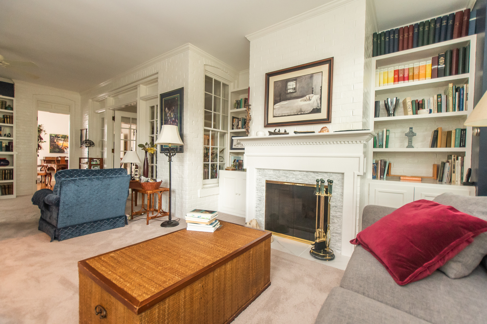 223 East Boyd Street Dixon, IL 61021 - Photo 25 of 74 a living room with furniture a rug and a fireplace