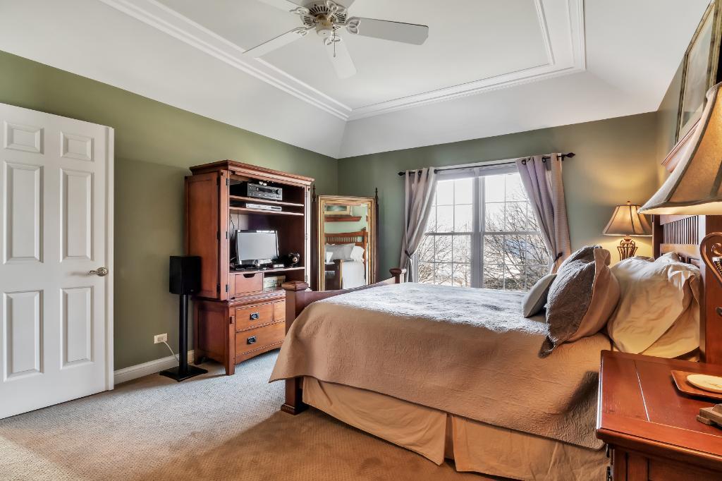 807 Sharp Court Elburn, IL 60119 - Photo 22 of 44 a bed room with a bed and a tv