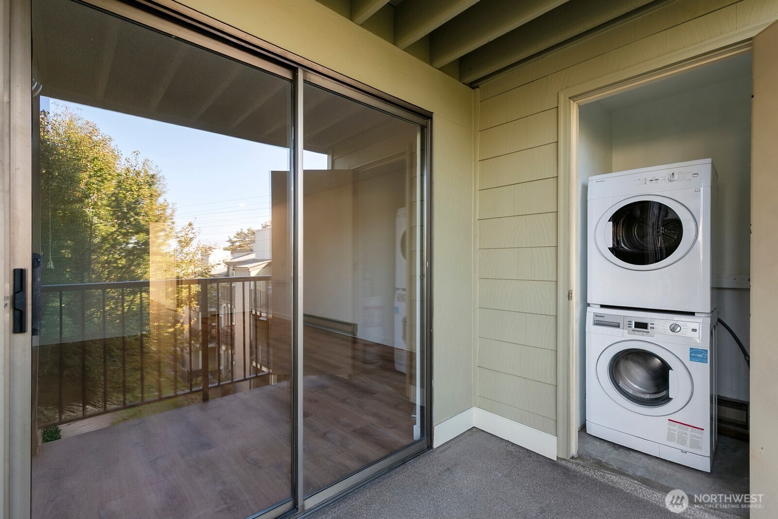 2020 Grant Avenue South, Unit D204 Renton, WA 98055 - Photo 12 of 16 a view of a storage & utility room with washing machine