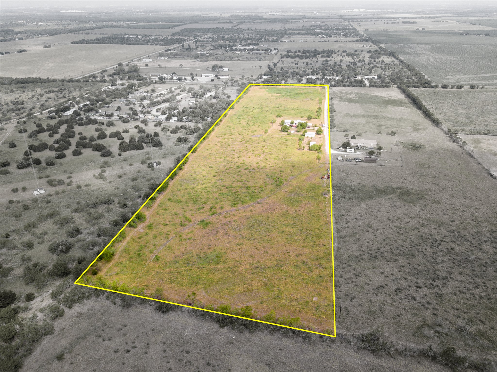 1 11209-tract Road Del Valle, TX 78617 - Photo 36 of 39 View of rural area with property parcel outlined