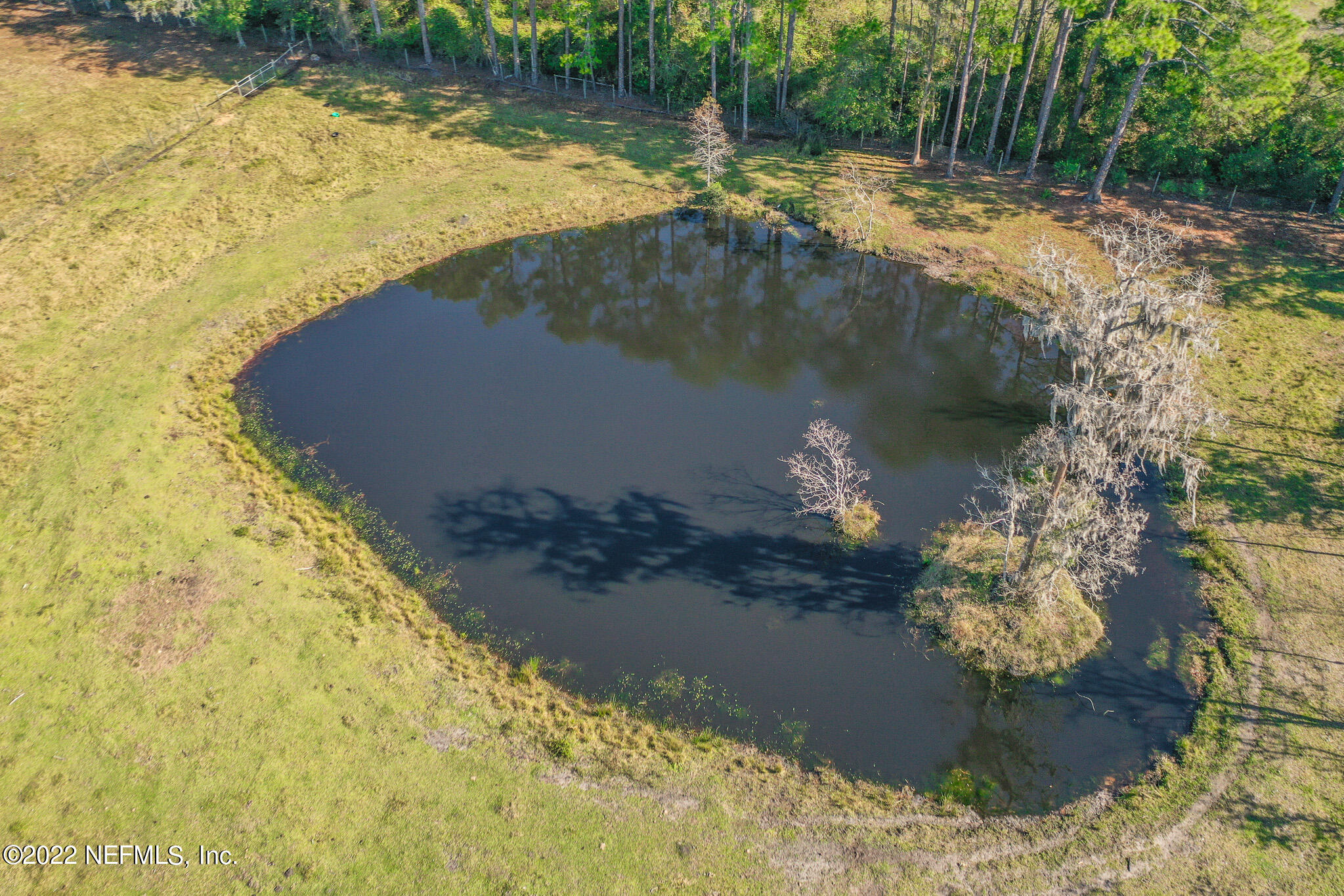 0 Don Manuel Road Elkton, FL 32033 - Photo 4 of 6 a view of a lake with a yard