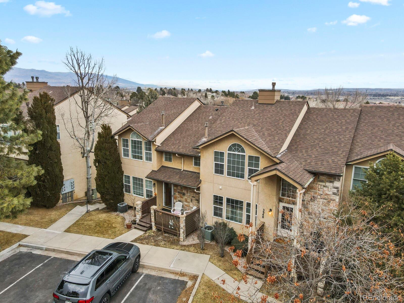 3244 Capstan Way Colorado Springs, CO 80906 - Photo 29 of 37 an aerial view of a house with a yard