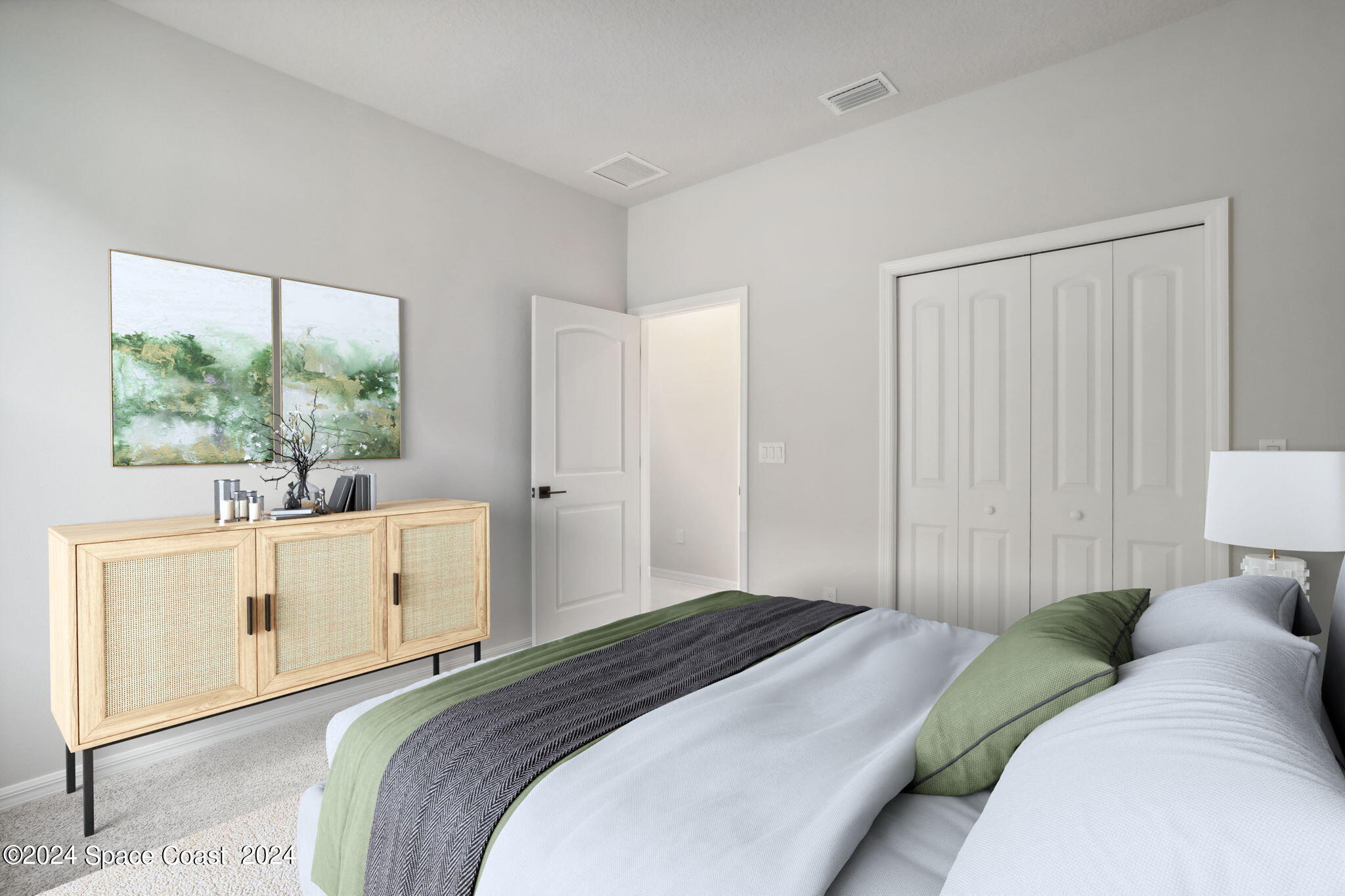 3019 Pangea Circle Melbourne, FL 32940 - Photo 40 of 56 a bedroom with a bed and a large window