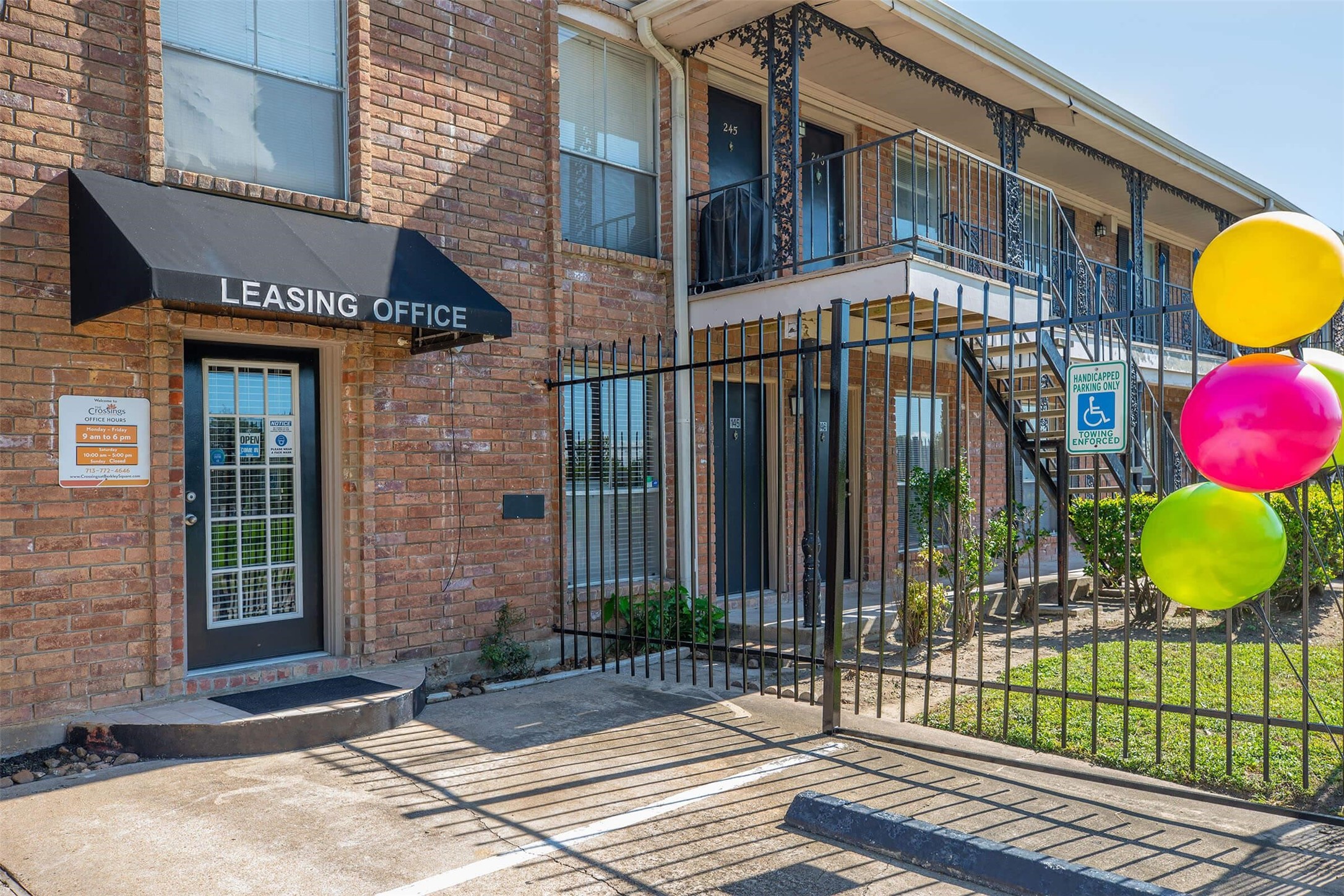5900 North Braeswood Boulevard, Unit 258 Houston, TX 77074 - Photo 22 of 32 a view of a brick building with a potted plant