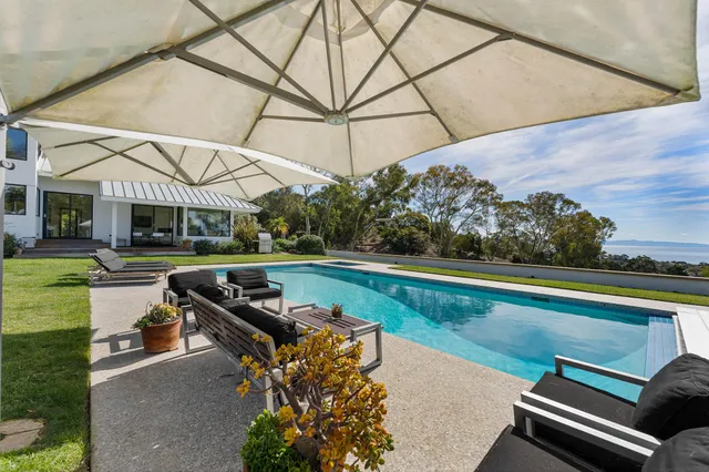 a view of a house with a patio