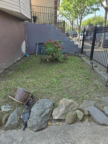 a backyard of a house