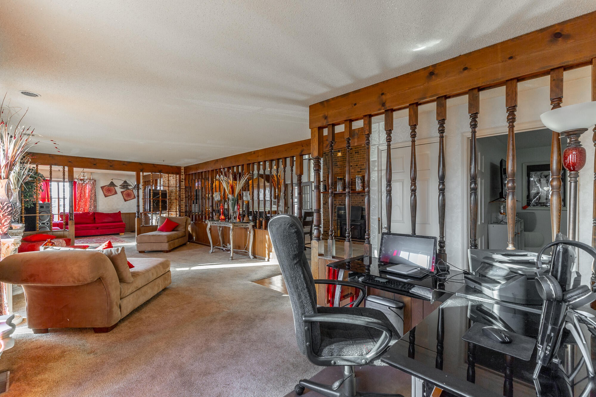 8417 Iris Drive Chattanooga, TN 37421 - Photo 13 of 90 a gym room with furniture a rug and a large window