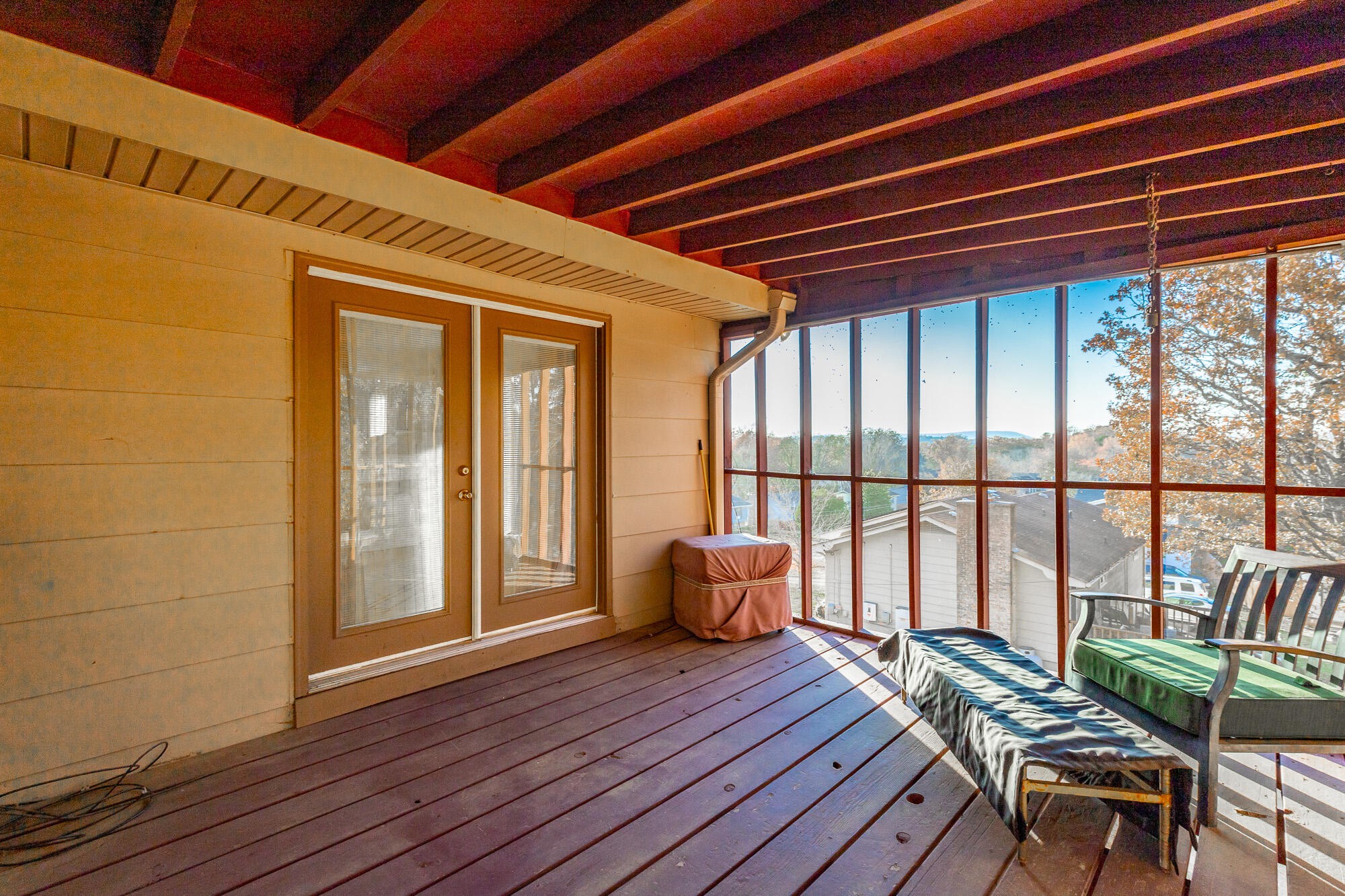 8417 Iris Drive Chattanooga, TN 37421 - Photo 61 of 90 a balcony with wooden floor and outdoor seating