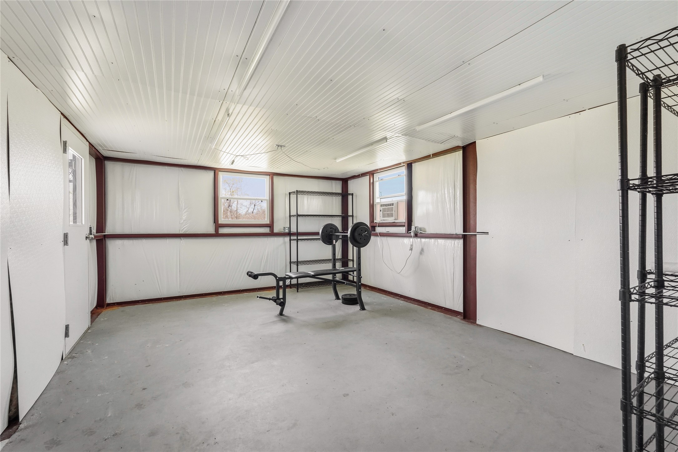 41712 Harpers Church Road Hempstead, TX 77445 - Photo 47 of 50 16x14 extra / flex space inside of Barn w/ac, Natural light, great for office, workout and storage etc