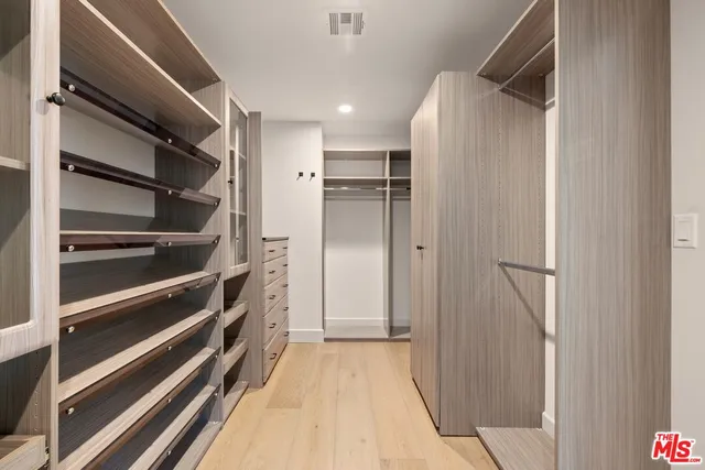 a view of closet area