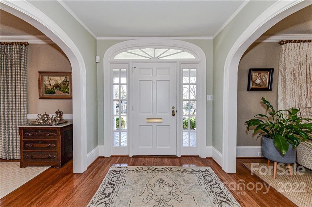 2700 Normandy Road Charlotte, NC 28209 - Photo 8 of 42 a view of an entryway with wooden floor
