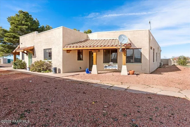 a view of a patio on the roof deck