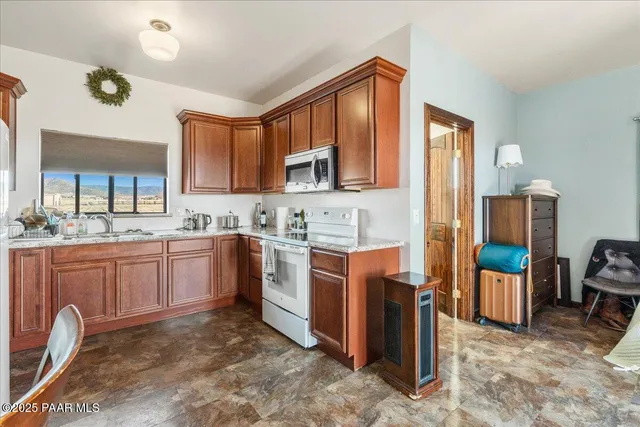 a view of a road with an ocean view