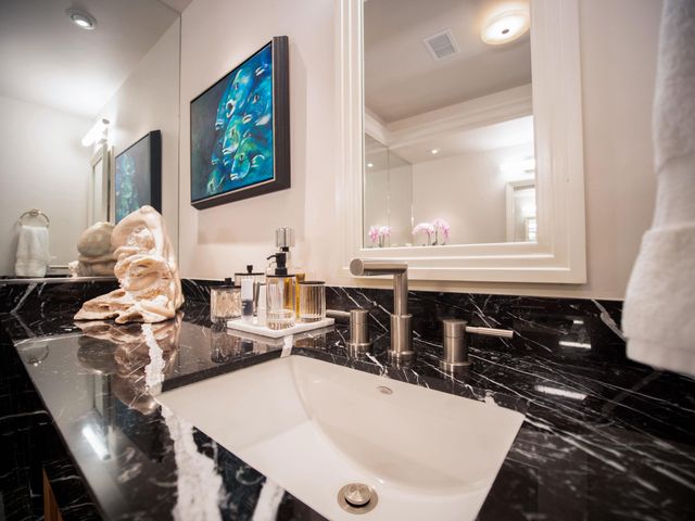 a view of a dinning table and chairs