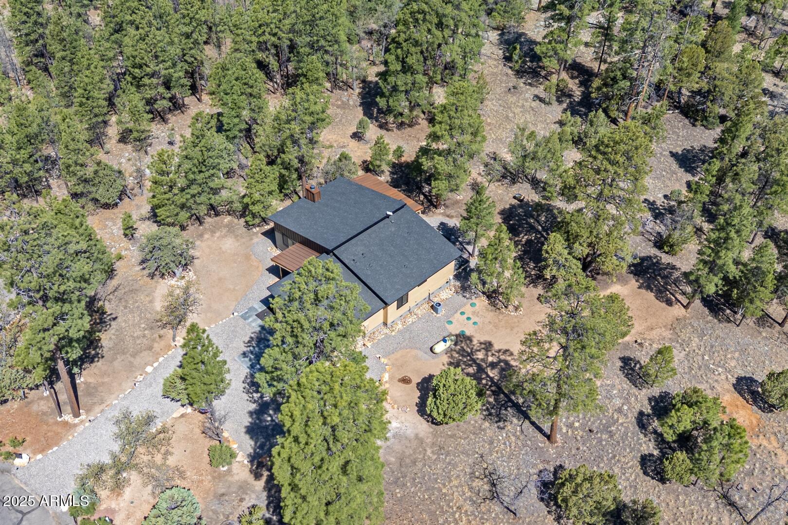 2965 Eagle Ridge Circle Happy Jack, AZ 86024 - Photo 52 of 54 an aerial view of a house with a yard