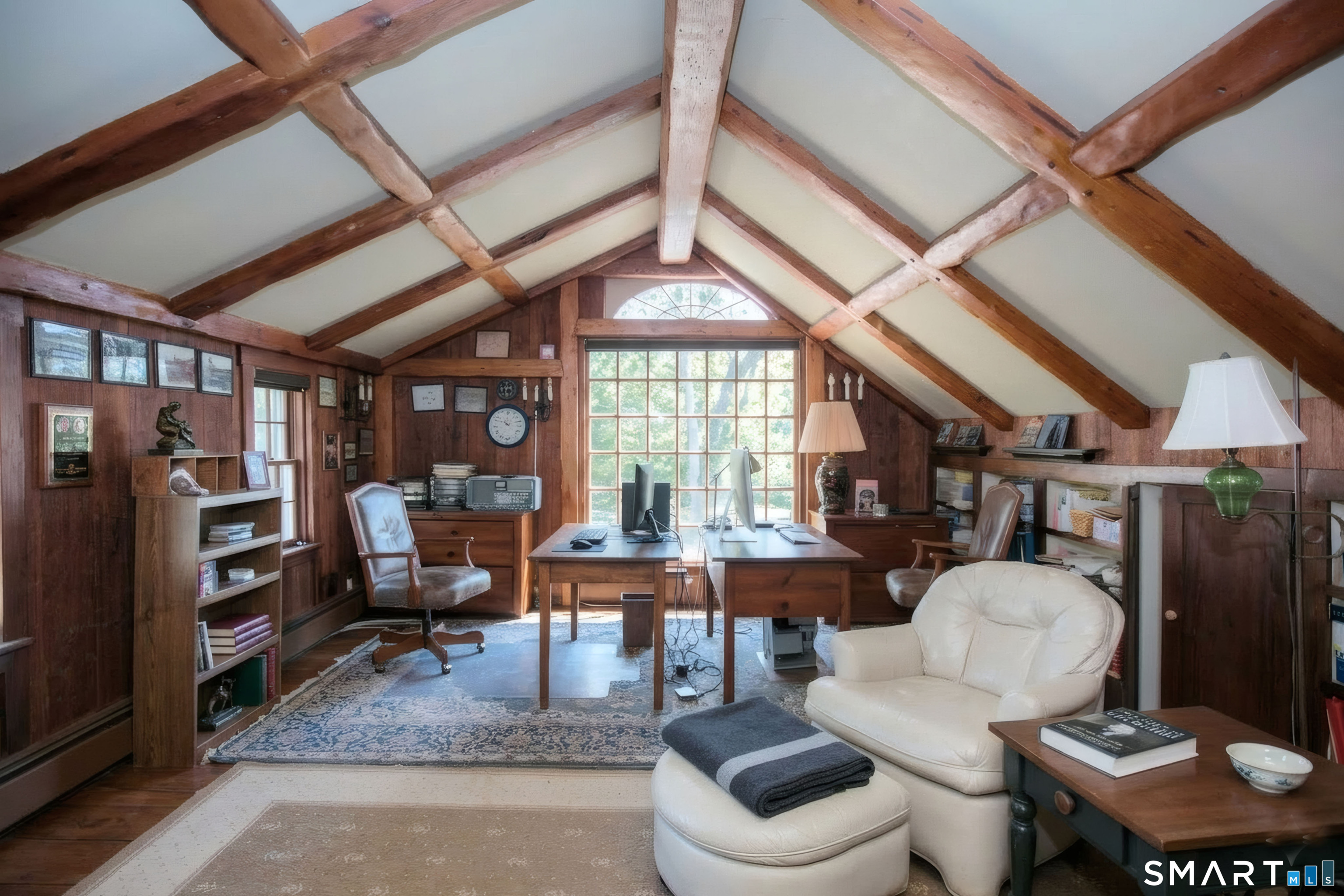 320 North Salem Road Ridgefield, CT 06877 - Photo 11 of 25 a living room with furniture a window and a ceiling fan