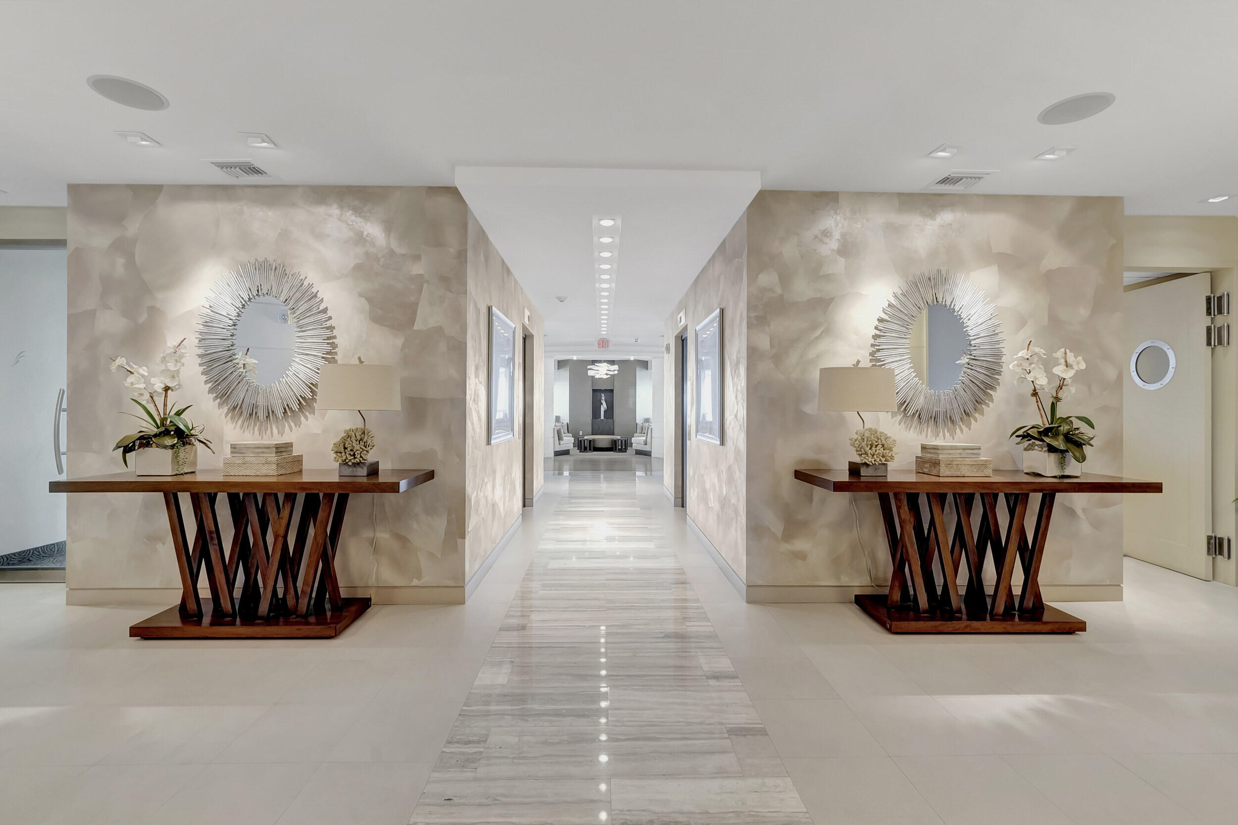 500 South Ocean Boulevard, Unit 303 Boca Raton, FL 33432 - Photo 28 of 46 a view of a hallway with furniture