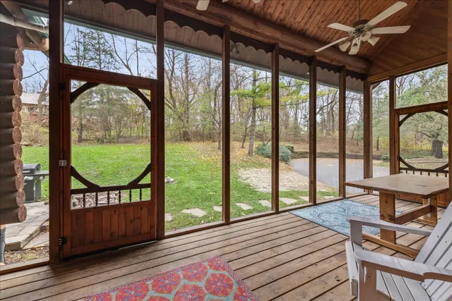 a view of living room filled with furniture