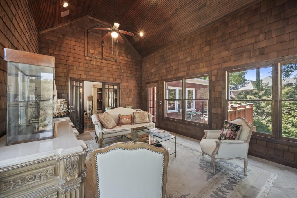 988 Grantham Way Southwest Marietta, GA 30064 - Photo 23 of 51 a living room with furniture and a fireplace