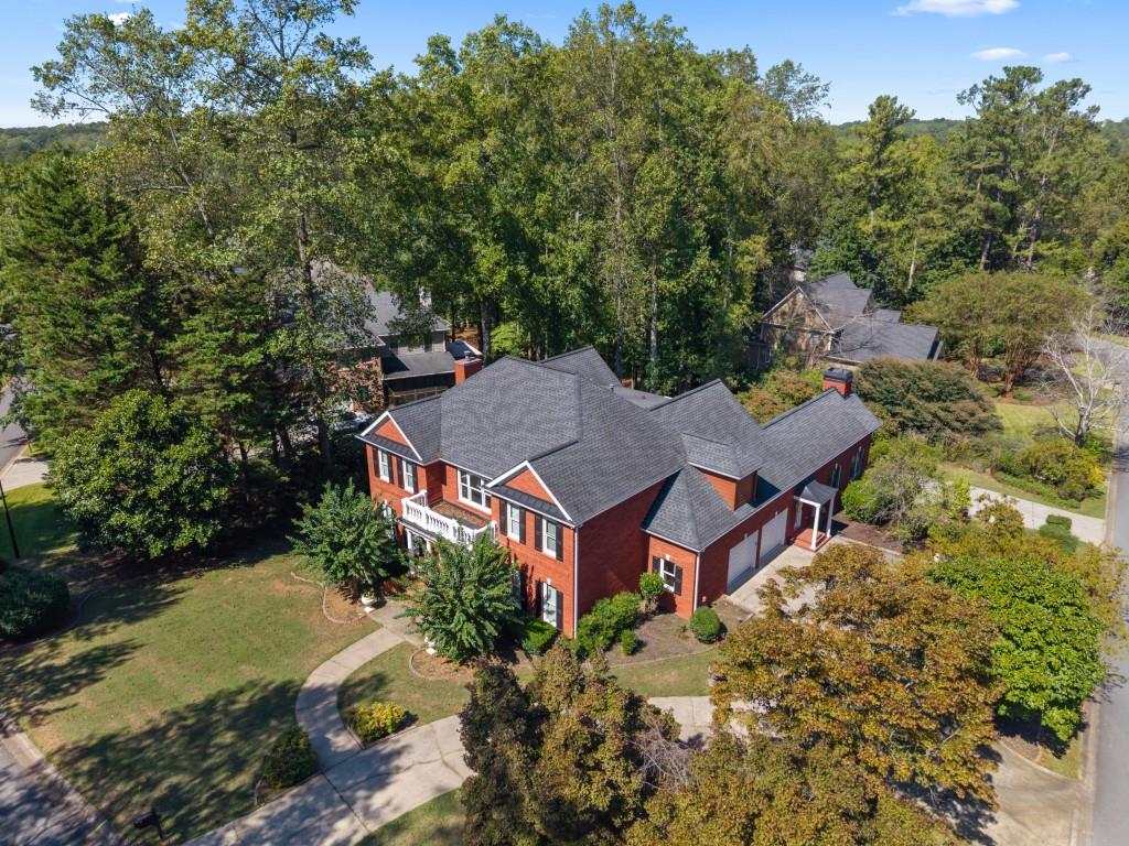 988 Grantham Way Southwest Marietta, GA 30064 - Photo 48 of 51 an aerial view of a house with yard swimming pool and outdoor seating