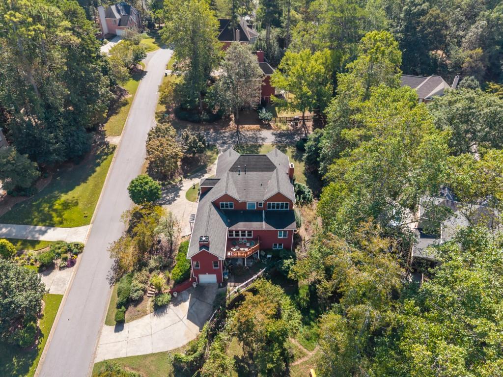 988 Grantham Way Southwest Marietta, GA 30064 - Photo 49 of 51 an aerial view of a house with a yard basket ball court and outdoor seating