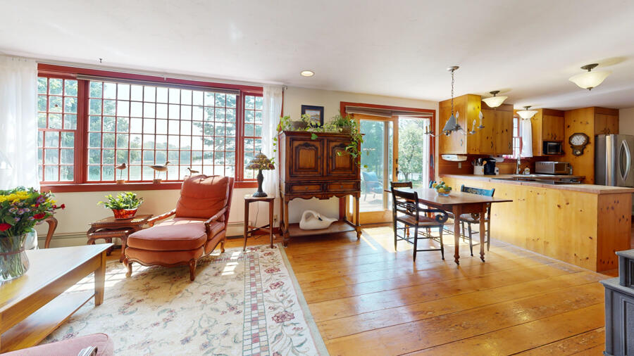 654 Pleasant Point Road Cushing, ME 04563 - Photo 15 of 81 Family Room, Dining Area & Kitchen