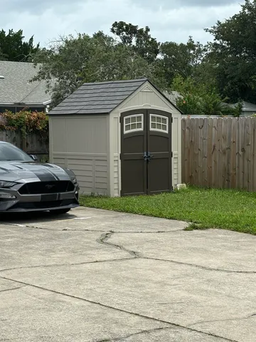 a car parked on the side of a road