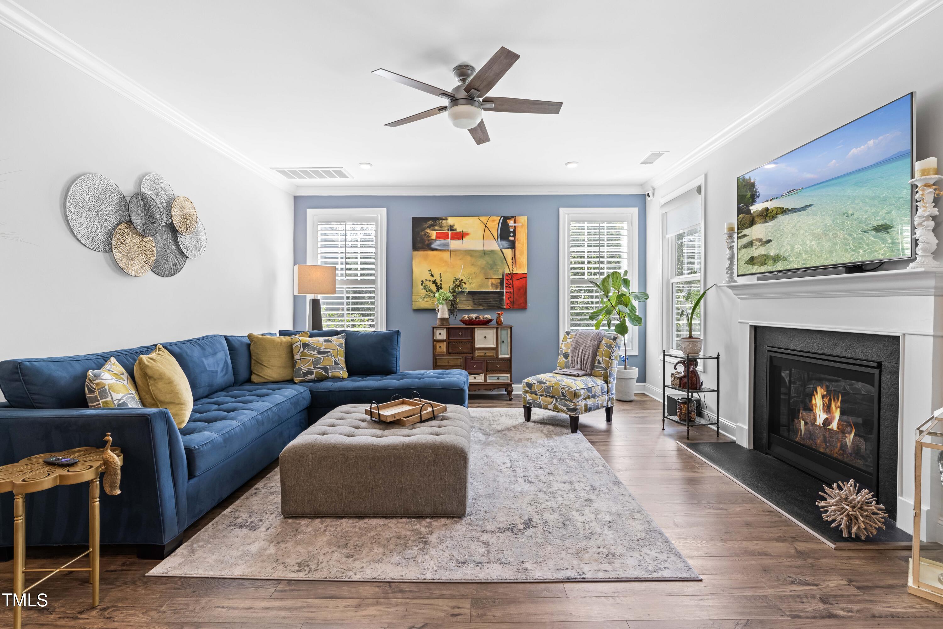 190 Hidden Bluff Drive Pittsboro, NC 27312 - Photo 13 of 58 a living room with furniture fireplace and window