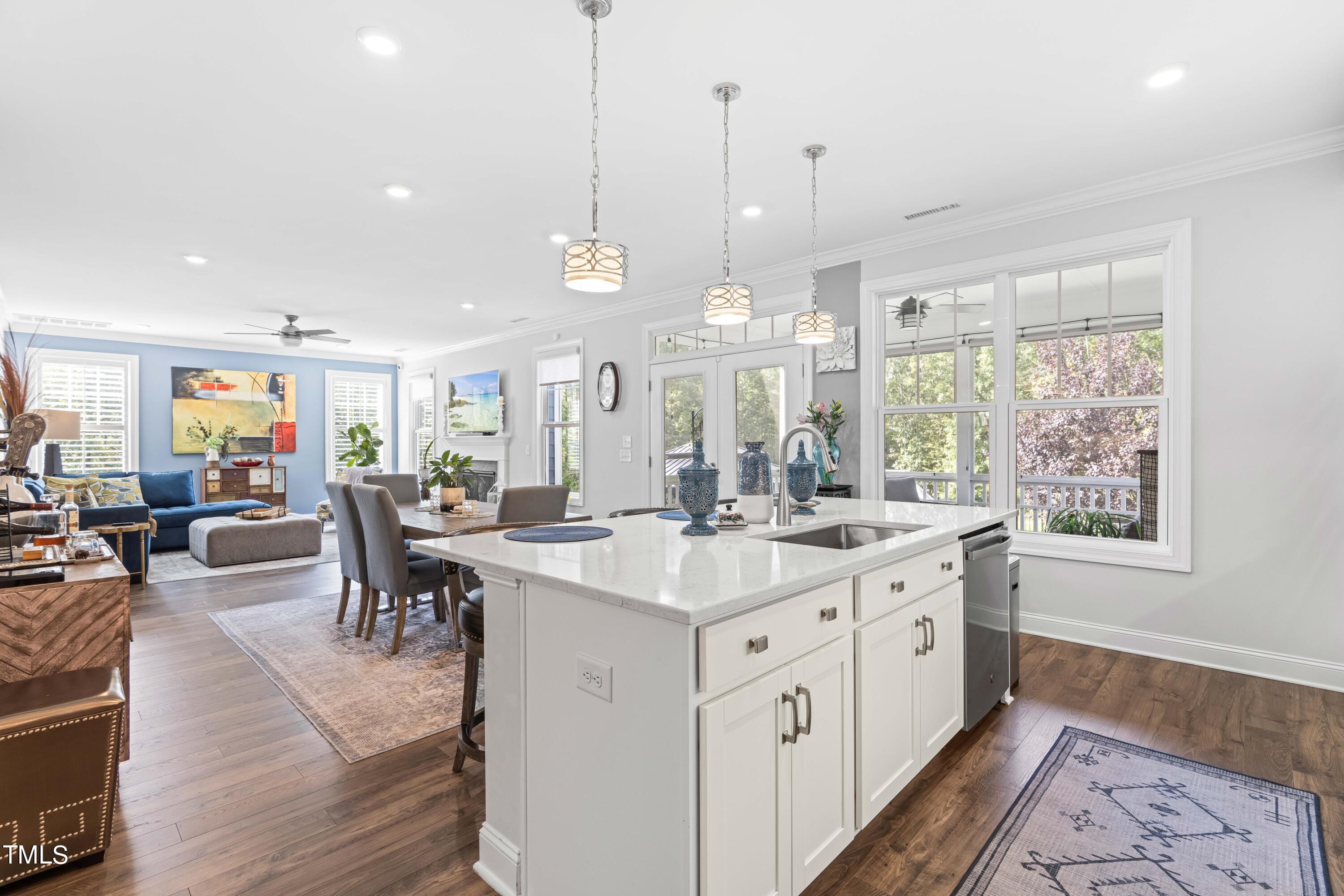 190 Hidden Bluff Drive Pittsboro, NC 27312 - Photo 24 of 58 a open kitchen with stainless steel appliances granite countertop lots of counter top space