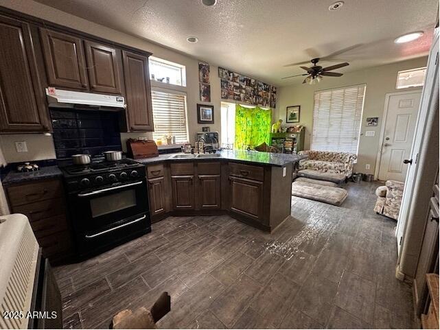 1098 East Horseshoe Springs Road Winkelman, AZ 85192 - Photo 2 of 8 a kitchen with granite countertop a stove and a sink