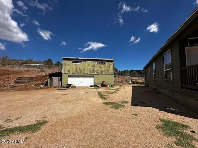 a swimming pool with a yard