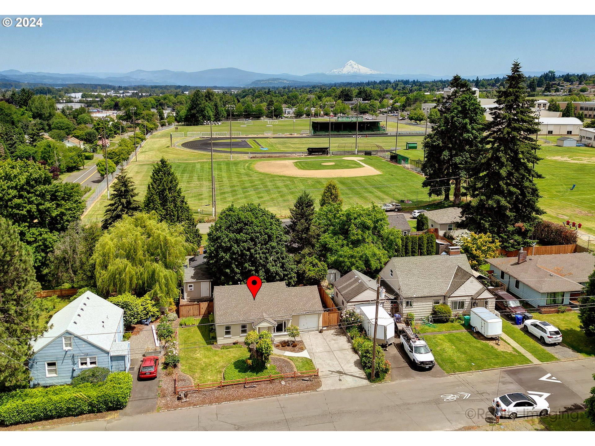4424 Northeast 115th Avenue Portland, OR 97220 - Photo 24 of 24 an aerial view of residential houses with outdoor space