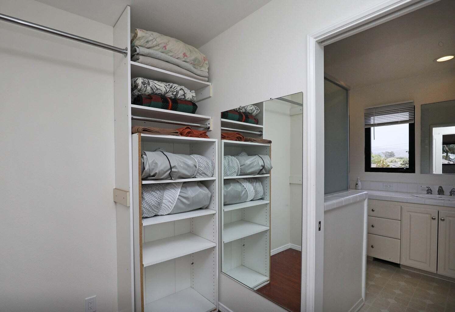 4715 Aragon Drive Carpinteria, CA 93013 - Photo 14 of 29 a view of walk in closet with empty racks
