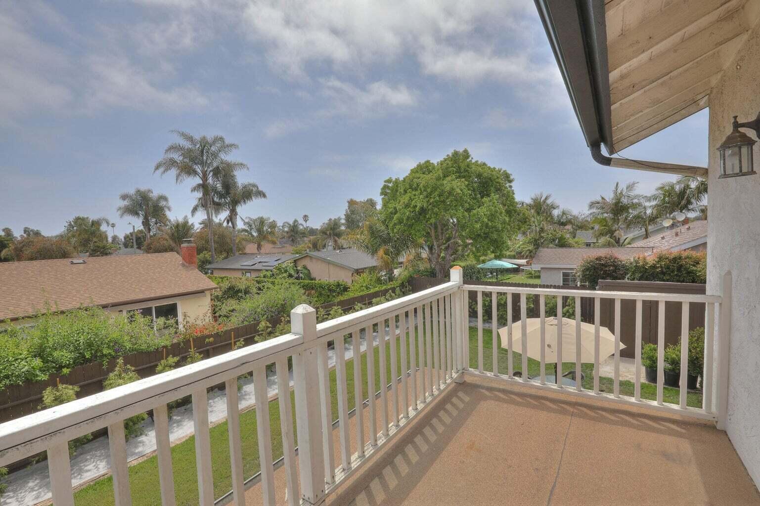 4715 Aragon Drive Carpinteria, CA 93013 - Photo 16 of 29 a balcony with trees in front of it